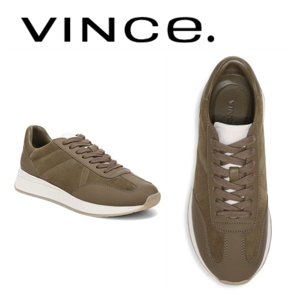 VINCE Retro Leather Sneakers